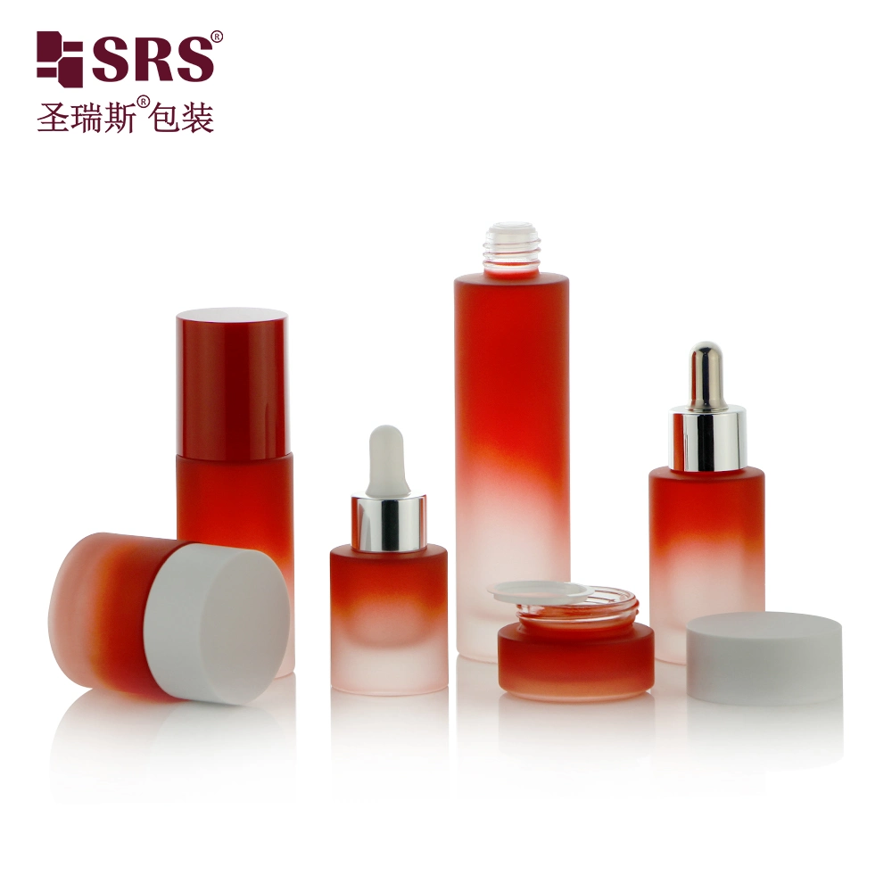 15ml 35ml 45ml 60ml 85ml Series Dropper Lotion Pump Glass Foundation Bottle Packaging