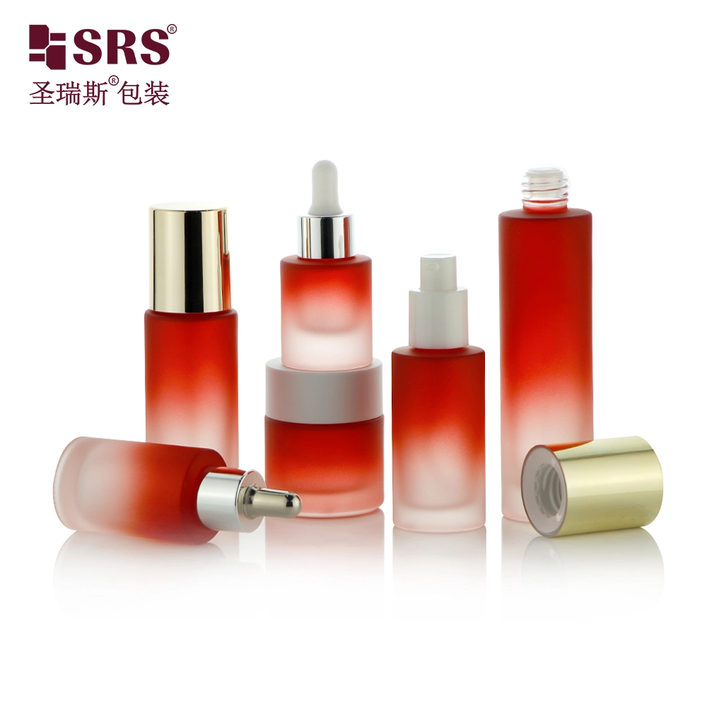 15ml 35ml 45ml 60ml 85ml Series Dropper Lotion Pump Glass Foundation Bottle Packaging