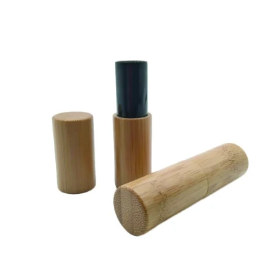 竹製化粧品パッケージ 竹筒と切り欠きを備えたBambooシリーズの化粧品パッケージ